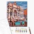Trevi Fountain Rome Landmark Paint by Numbers Kit