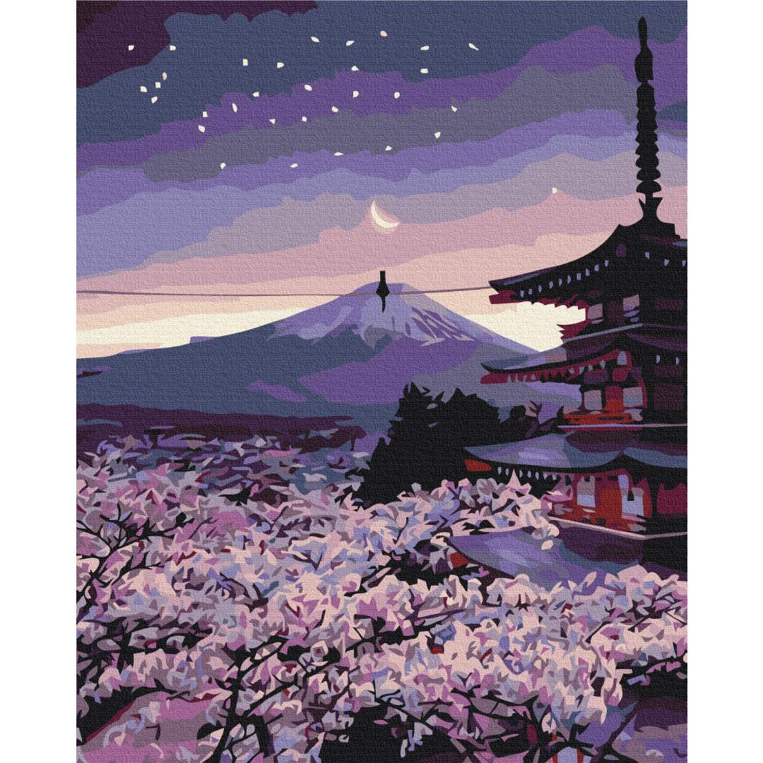 Twilight Japan Landscape Paint by Numbers Kit