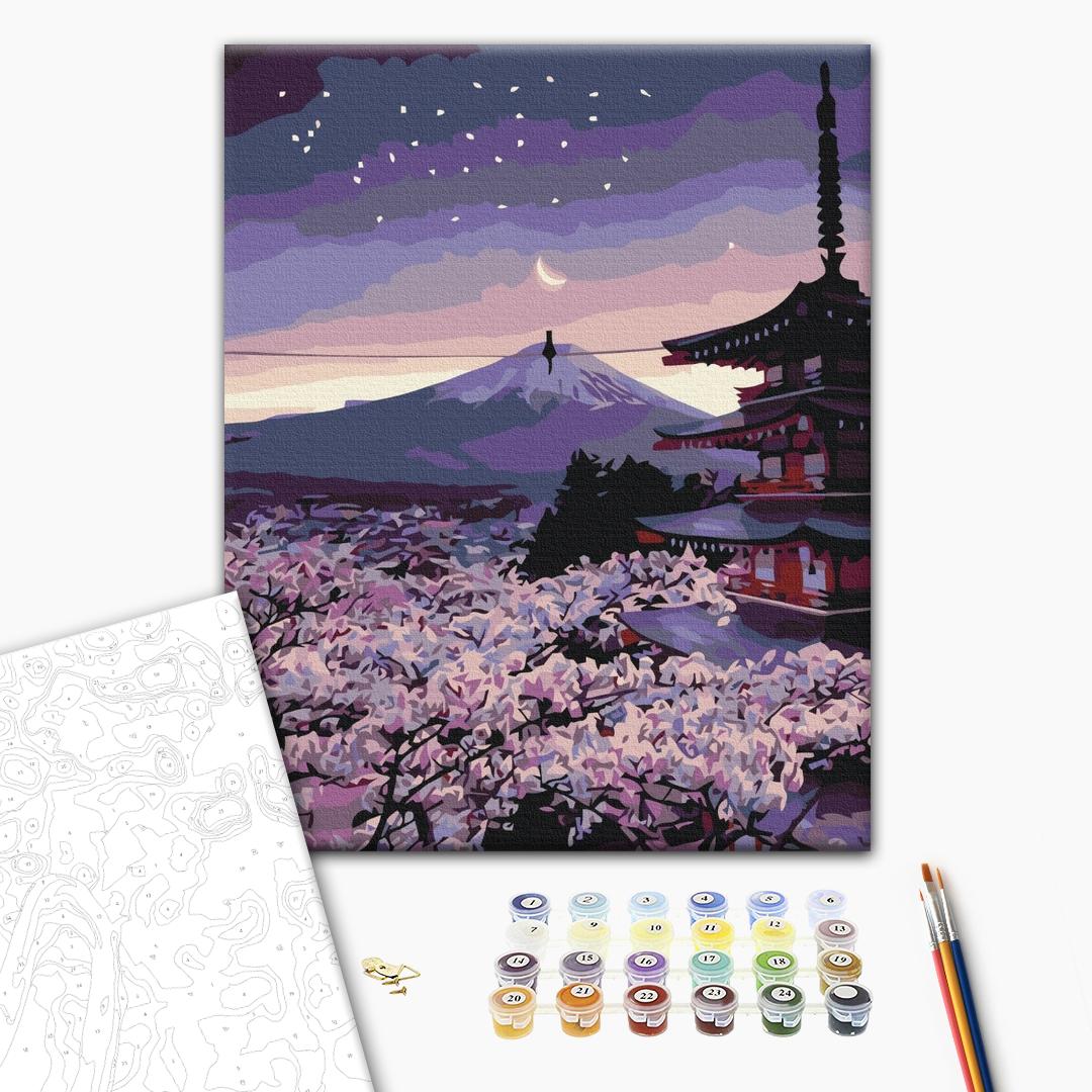 Twilight Japan Landscape Paint by Numbers Kit