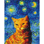 Van Gogh Cat Animals Paint by Numbers