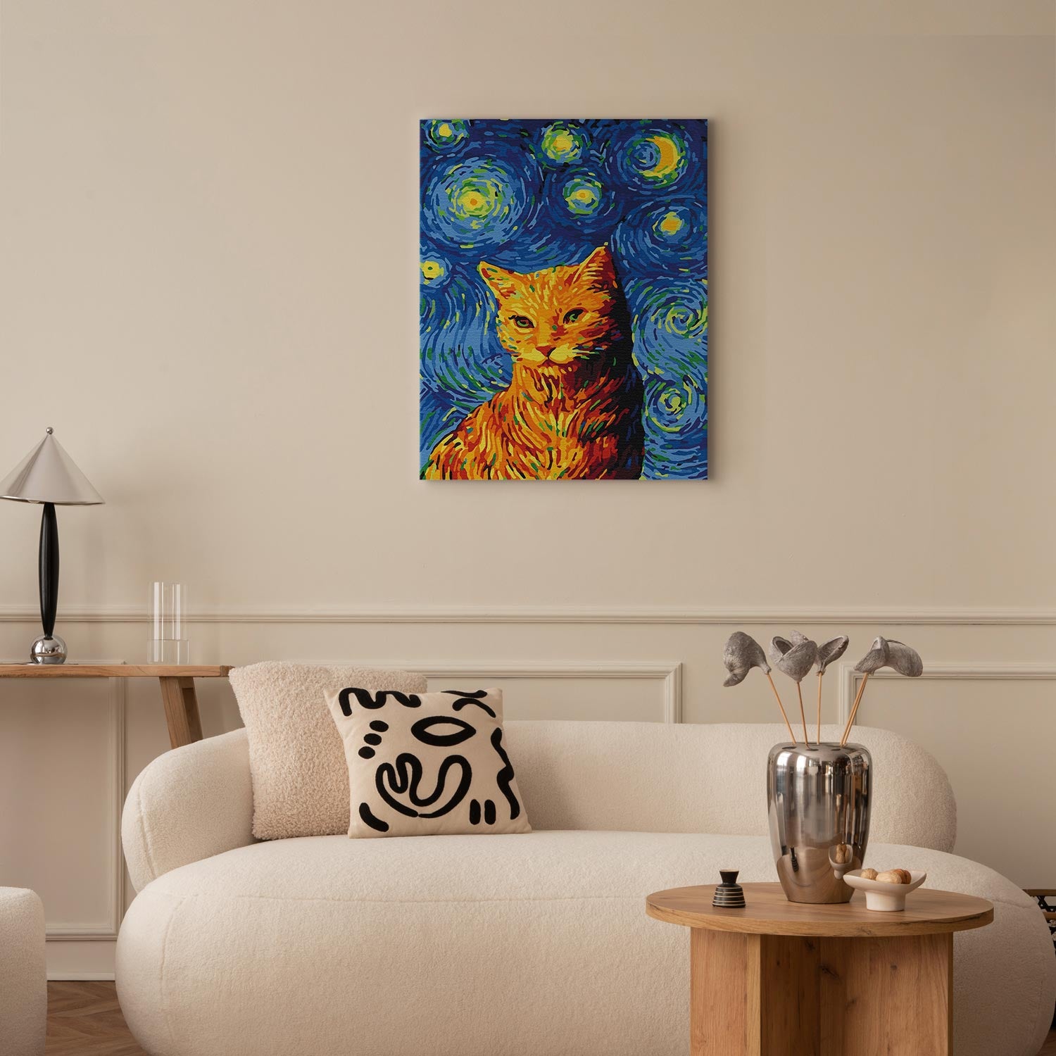 Van Gogh Cat Animals Paint by Numbers