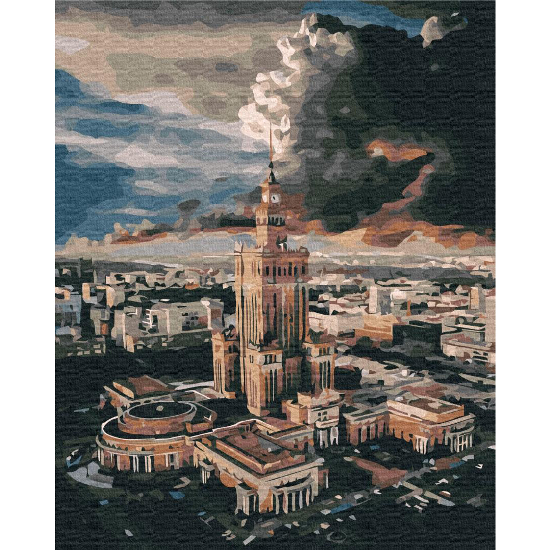 Warsaw Mermaid Landmark Paint by Numbers Kit