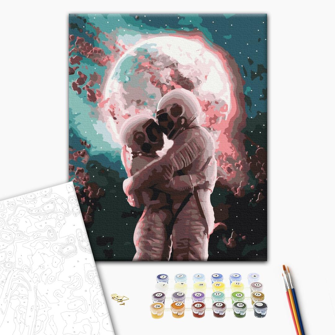 Moon Love People Paint by Numbers Kit