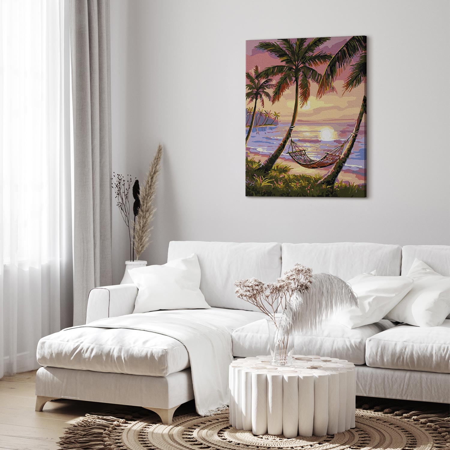 Tropical Beach Landscape Paint by Numbers Kit