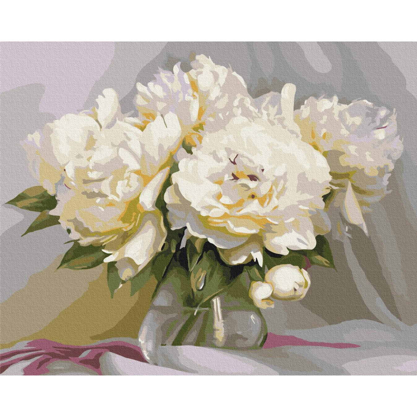 Innocent Peonies Floral Paint by Numbers Kit