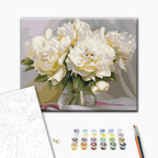 Innocent Peonies Floral Paint by Numbers Kit