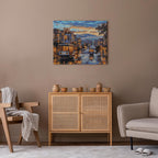 Rainy Cityscape Paint by Numbers