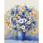 Wildflower Bouquet Vase Floral Paint by Numbers