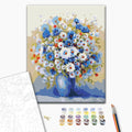 Wildflower Bouquet Vase Floral Paint by Numbers