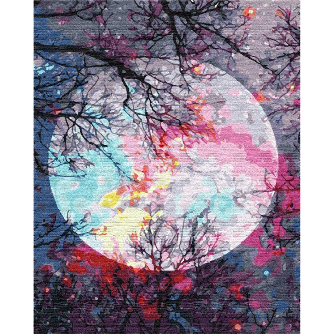 Magical Moon Landscape Paint by Numbers Kit