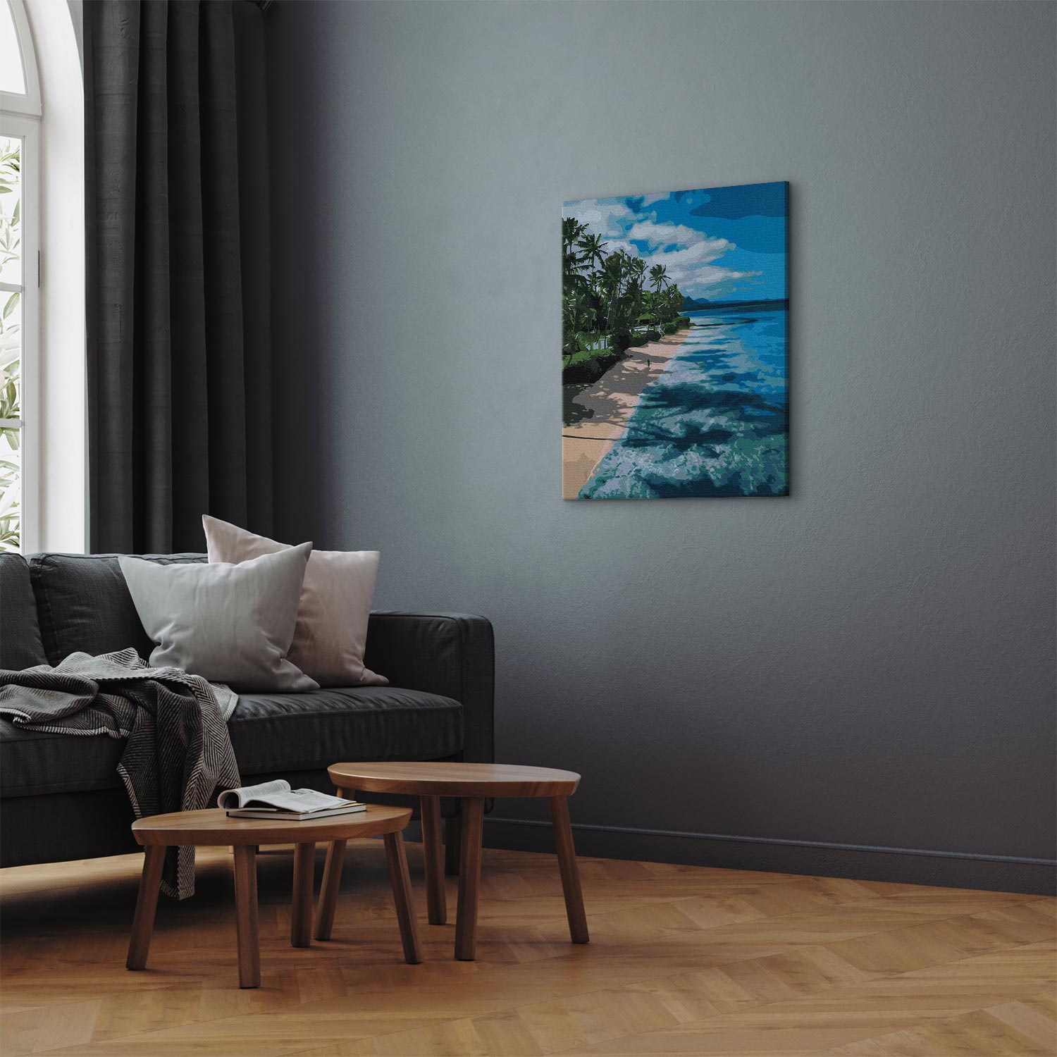 Paradise Beach Landscape Paint by Numbers Kit