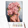 Queen of Peonies Floral Paint by Numbers Kit