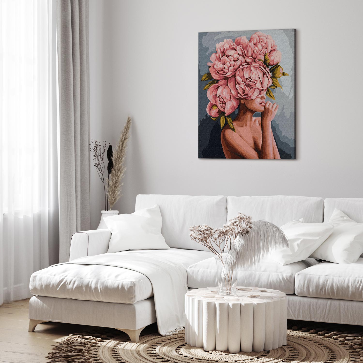 Queen of Peonies Floral Paint by Numbers Kit