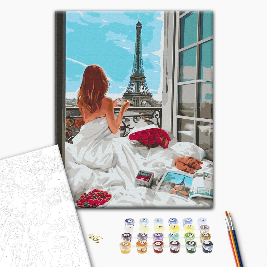 Eiffel Tower Paris Women Paint by Numbers Kit