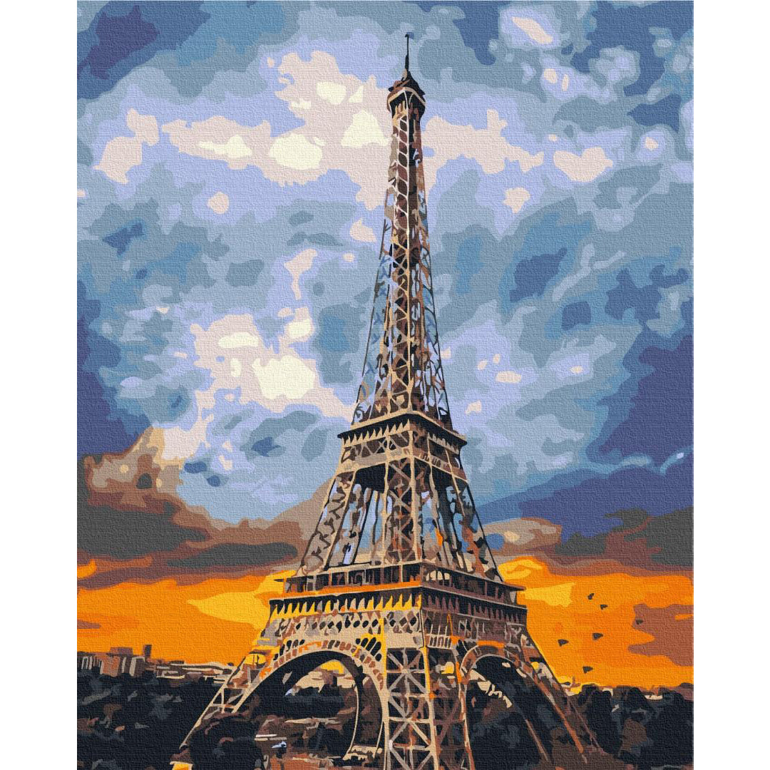 Eiffel Tower Paris Paint by Numbers Kit