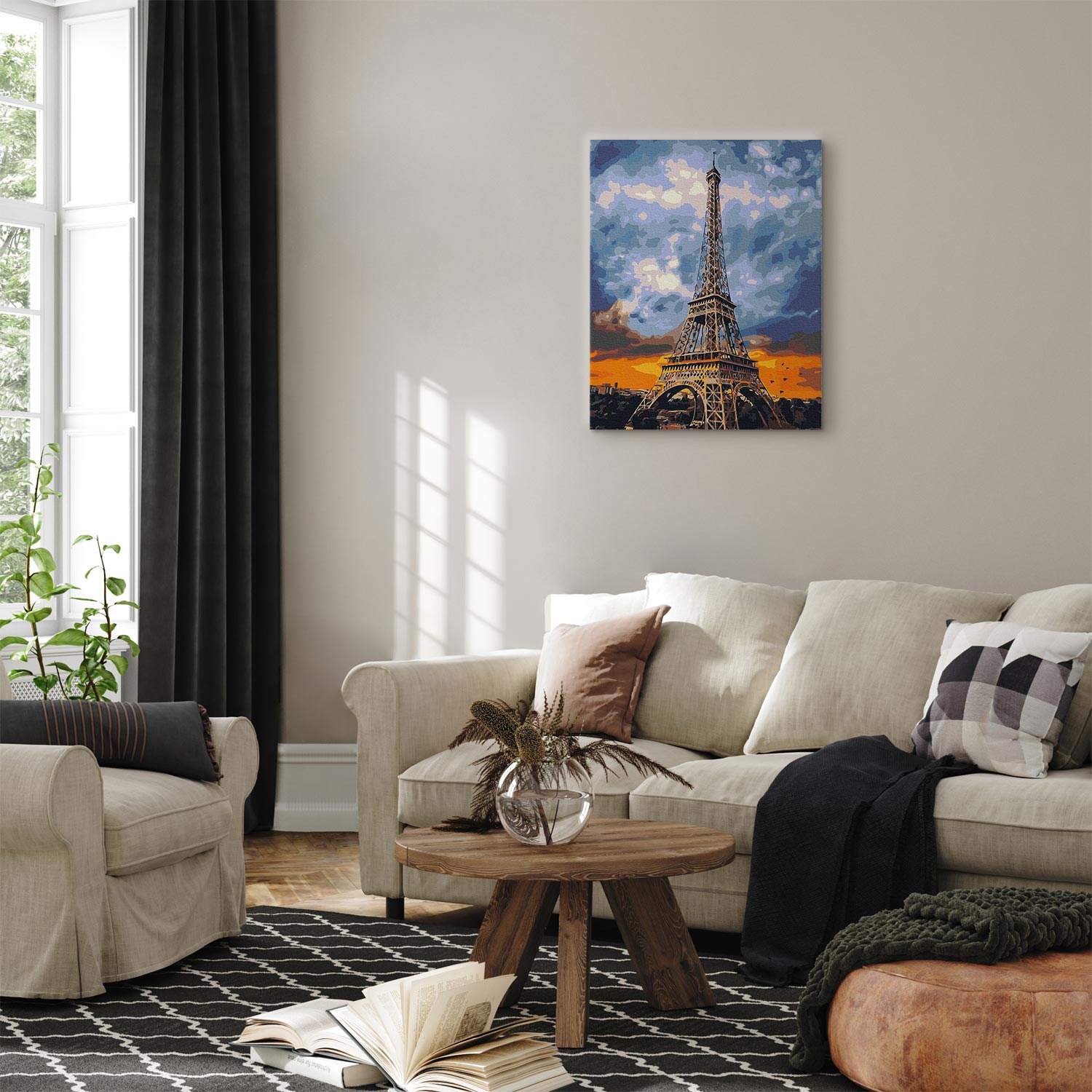 Eiffel Tower Paris Paint by Numbers Kit