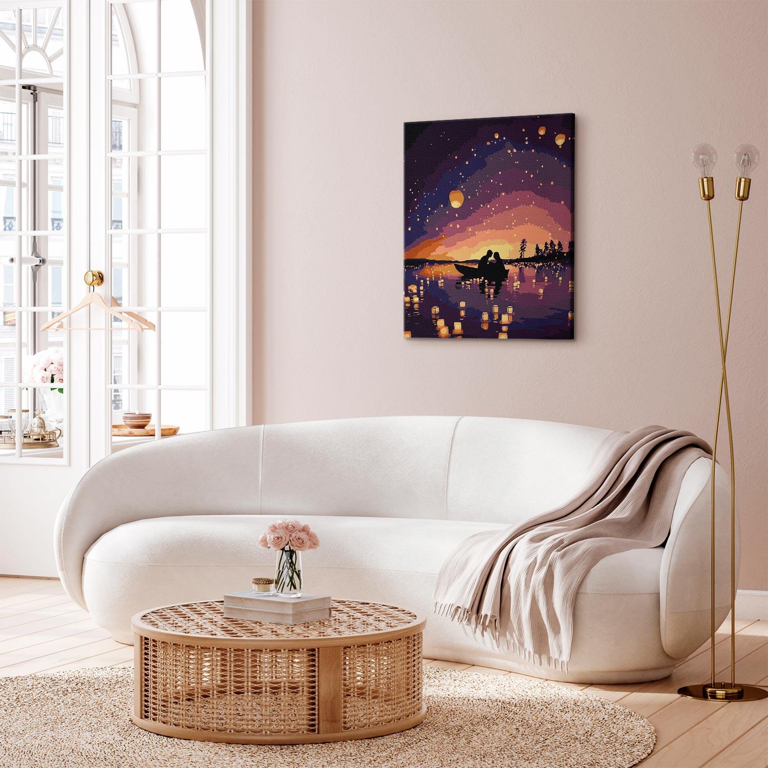 Lanternlit Boat Date Romantic Paint by Numbers Kit