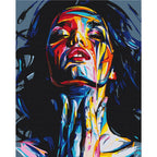 Colourful Female Portrait Paint by Numbers