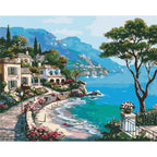 Seaside Landscape Paint by Numbers Kit