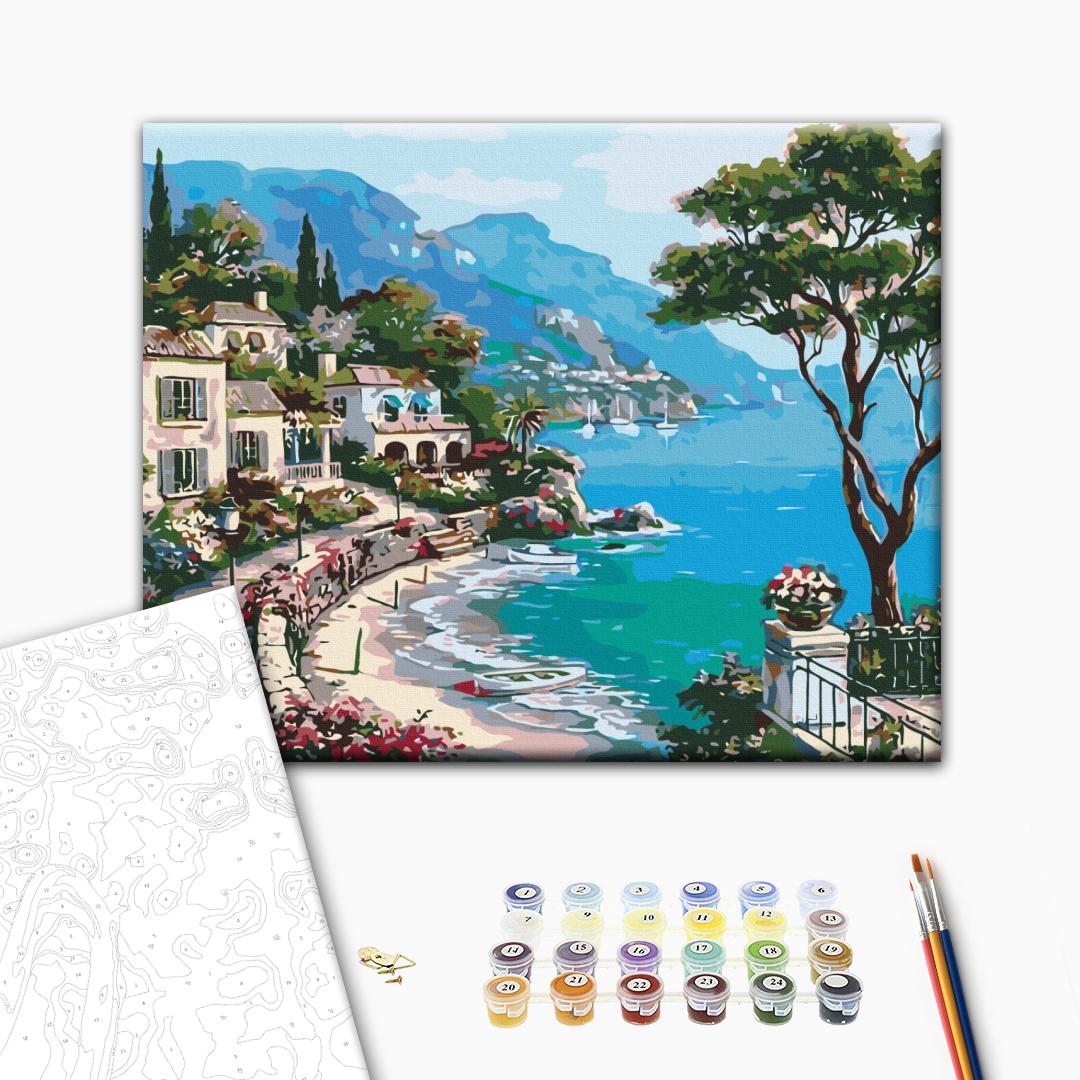 Seaside Landscape Paint by Numbers Kit