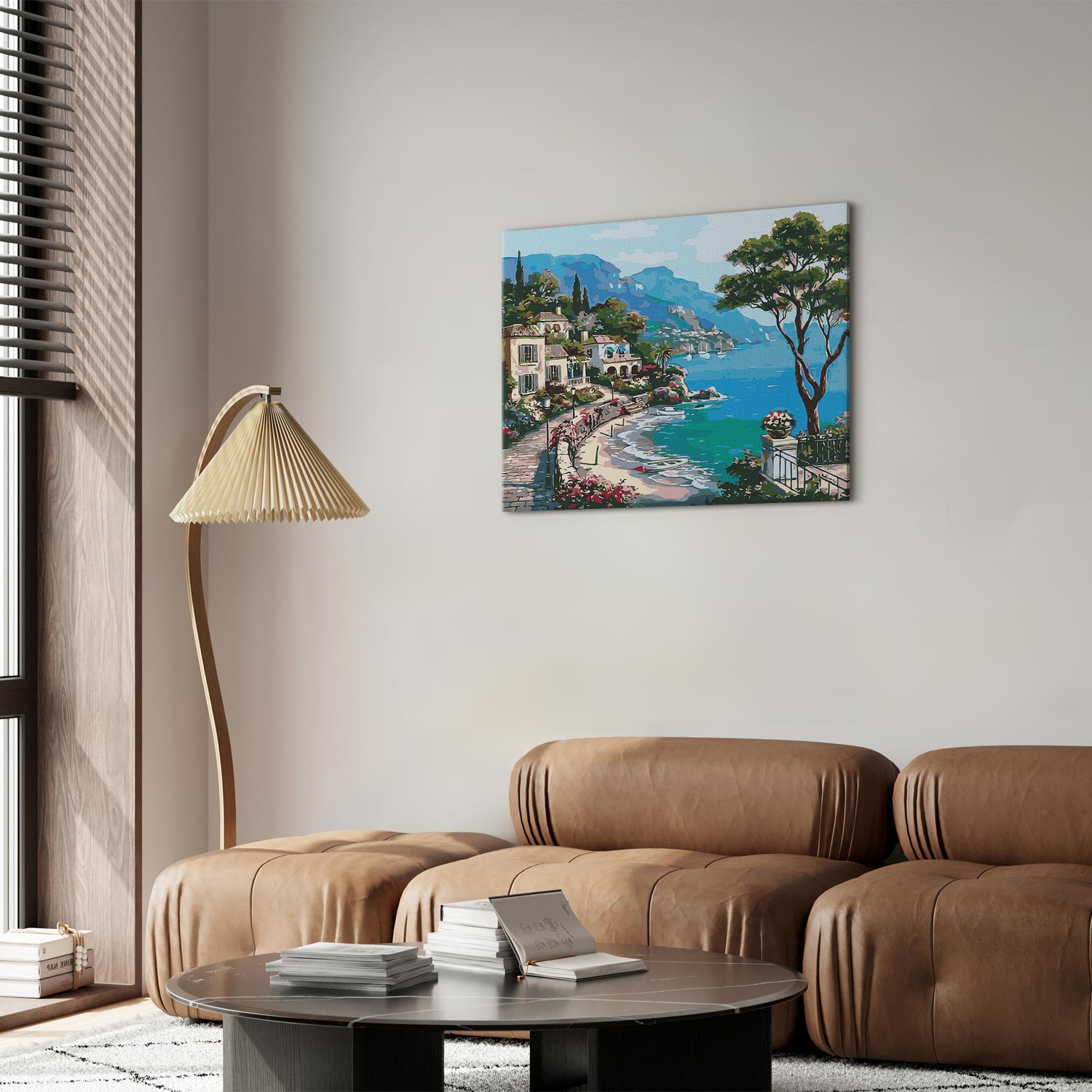 Seaside Landscape Paint by Numbers Kit