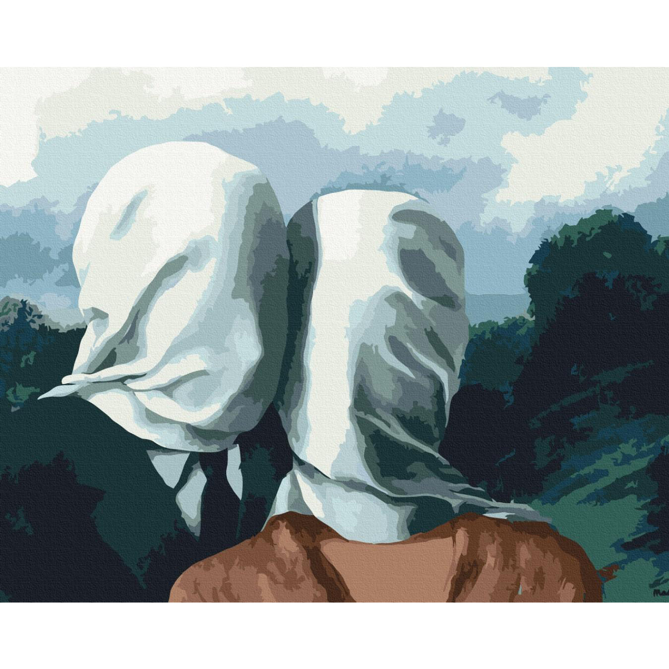 Anonymous Lovers Romantic Paint by Numbers