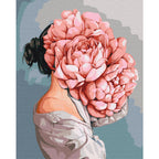 Peony Bouquet Portrait Floral Paint by Numbers Kit