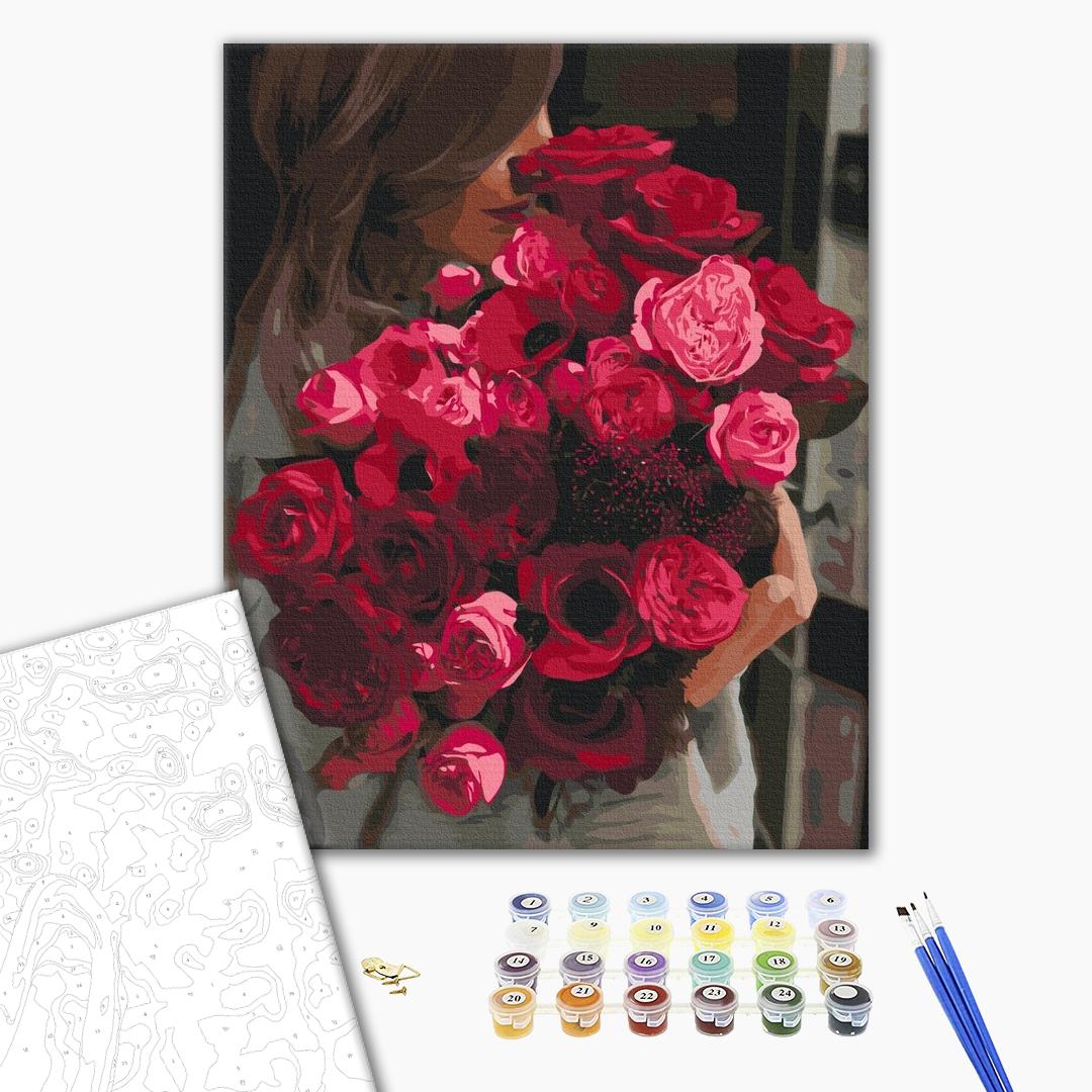 Bouquet of Apologies Floral Paint by Numbers Kit