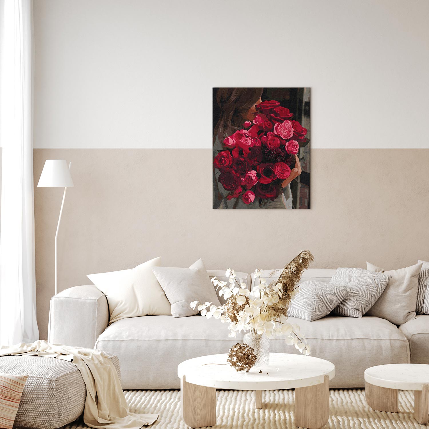 Bouquet of Apologies Floral Paint by Numbers Kit