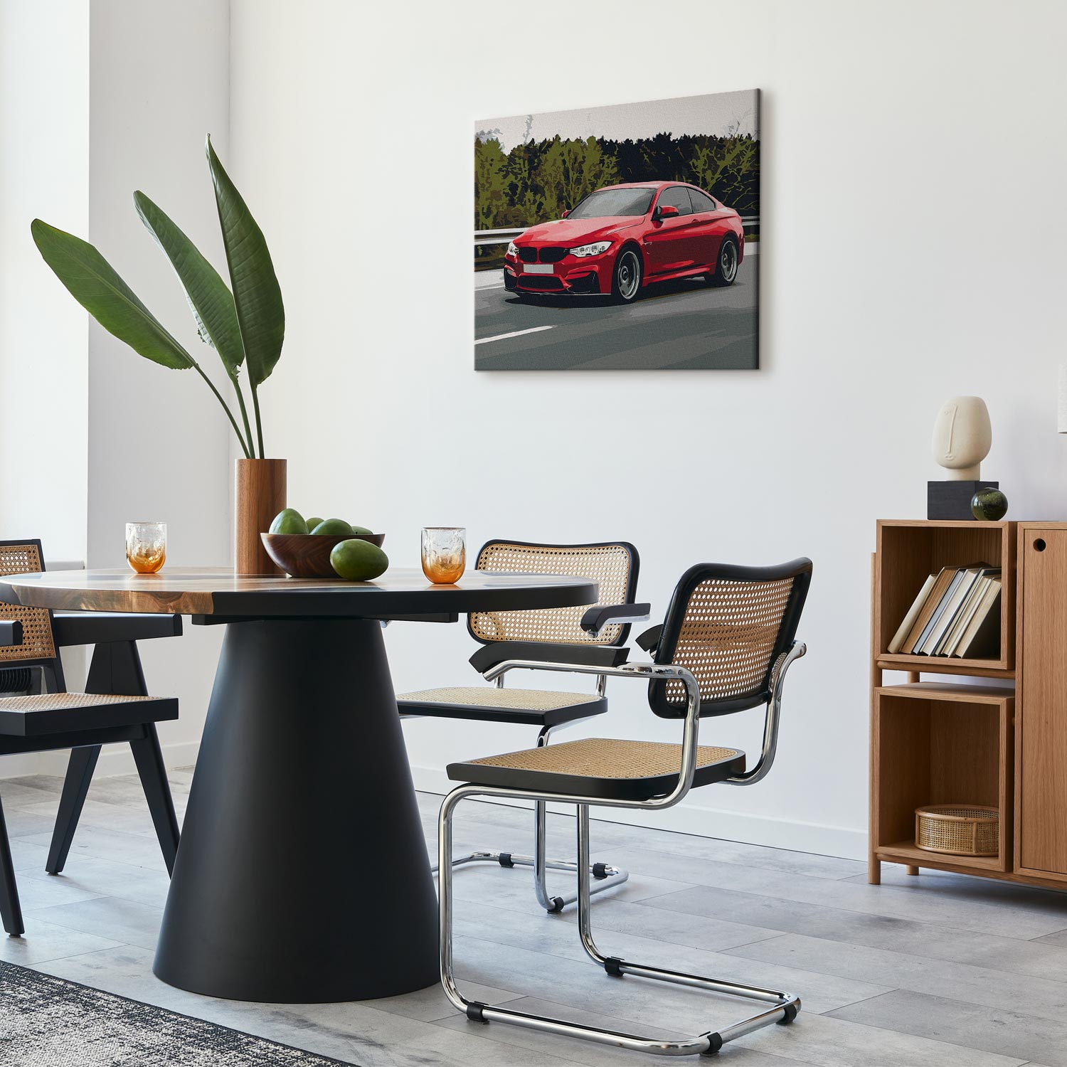 Red Car Paint by Numbers Kit