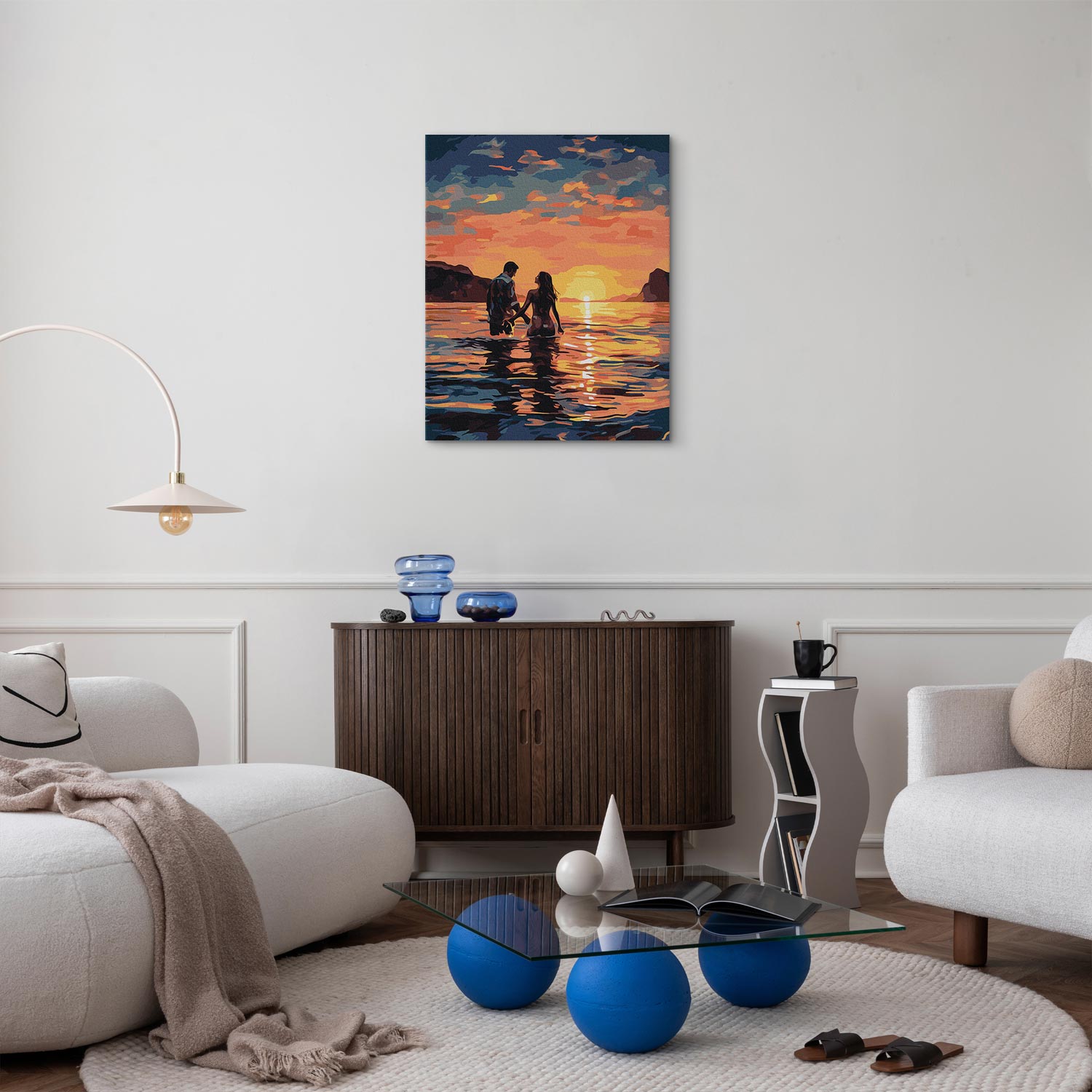 Lovers at Sunrise Romantic Paint by Numbers Kit