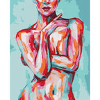 Nude Female Figure Contemporary Paint by Numbers Kit