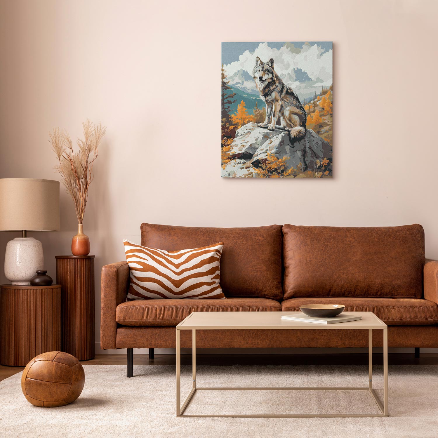 Mountain Wolf Animals Paint by Numbers Kit