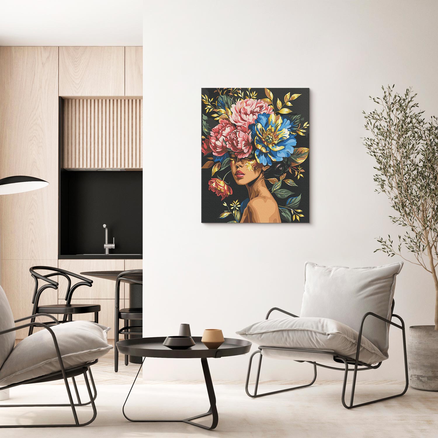 Floral Harmony Paint by Numbers Kit