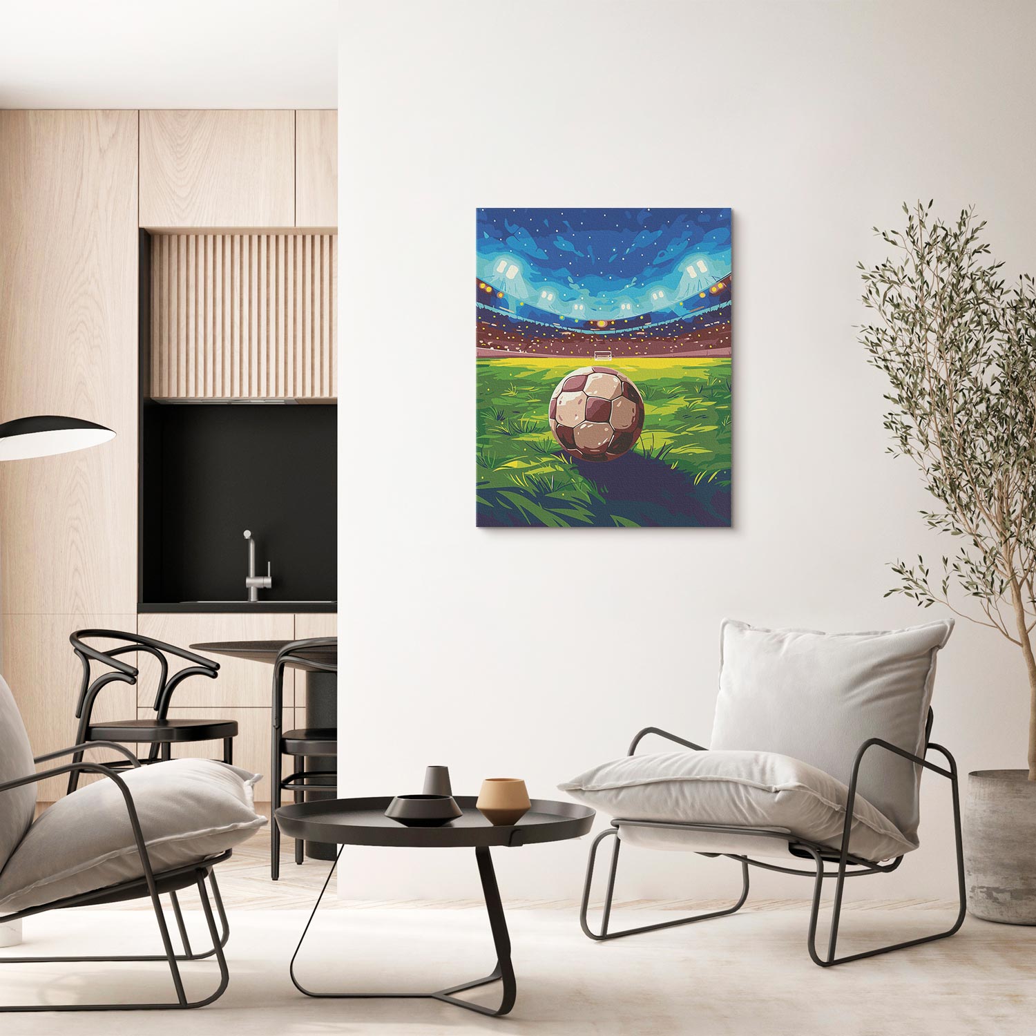 Football Players Sports Paint by Numbers