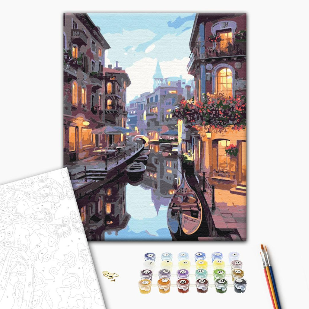 Venetian Canals Landscape Paint by Numbers Kit