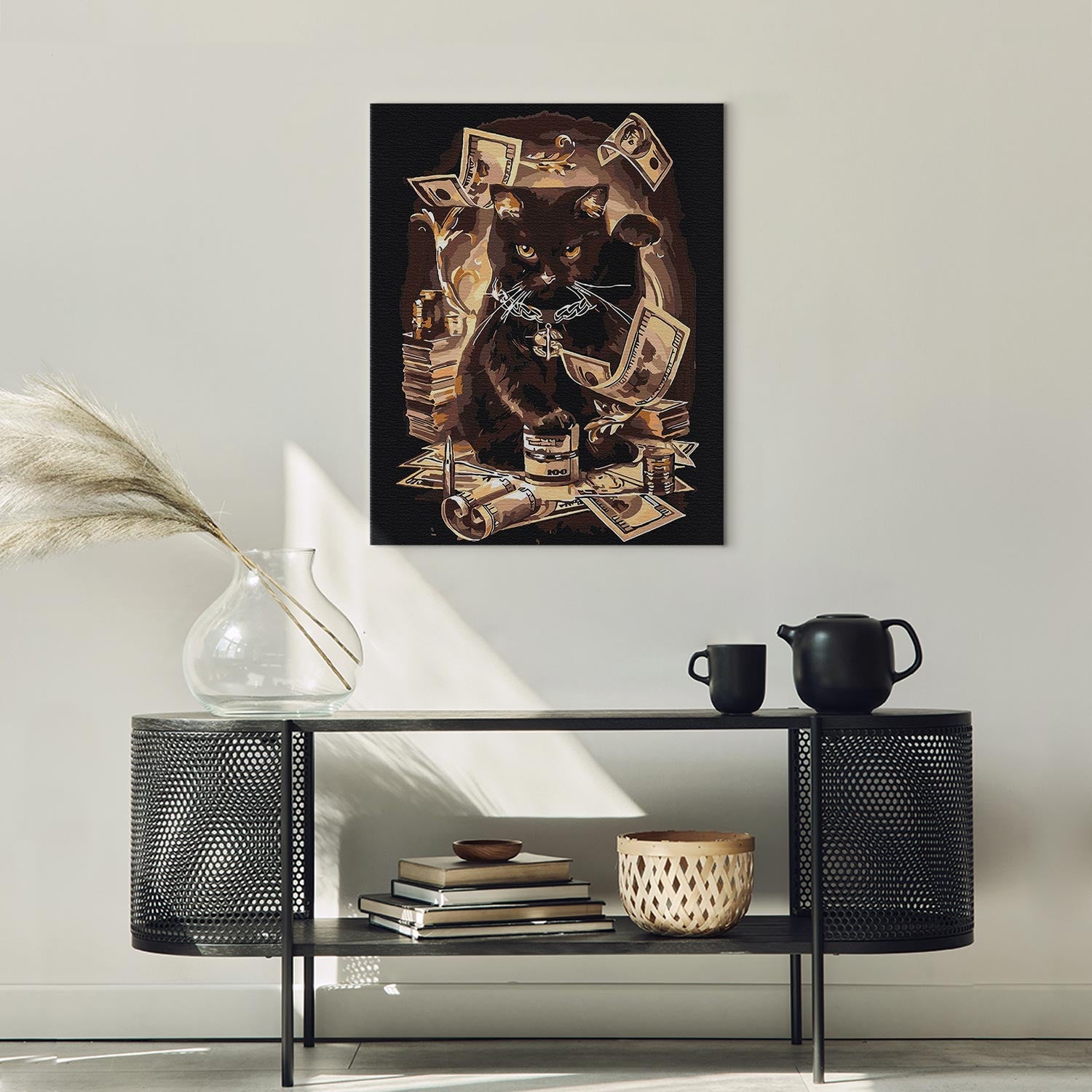 Fortune-Bringing Cat Animal Paint by Numbers