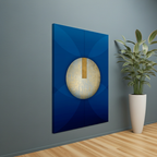 Abstract Canvas Print Featuring Geometric Elements