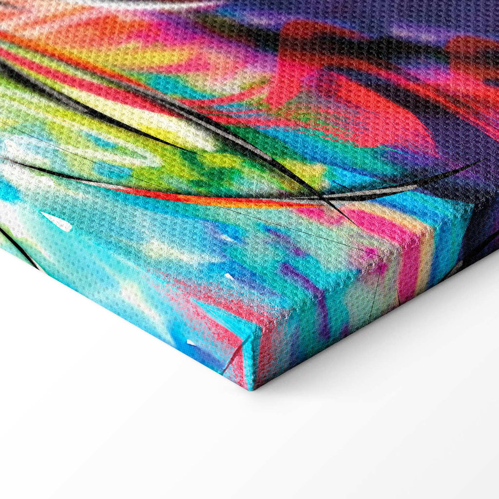 Rainbow Abstract Multicolor Canvas Print