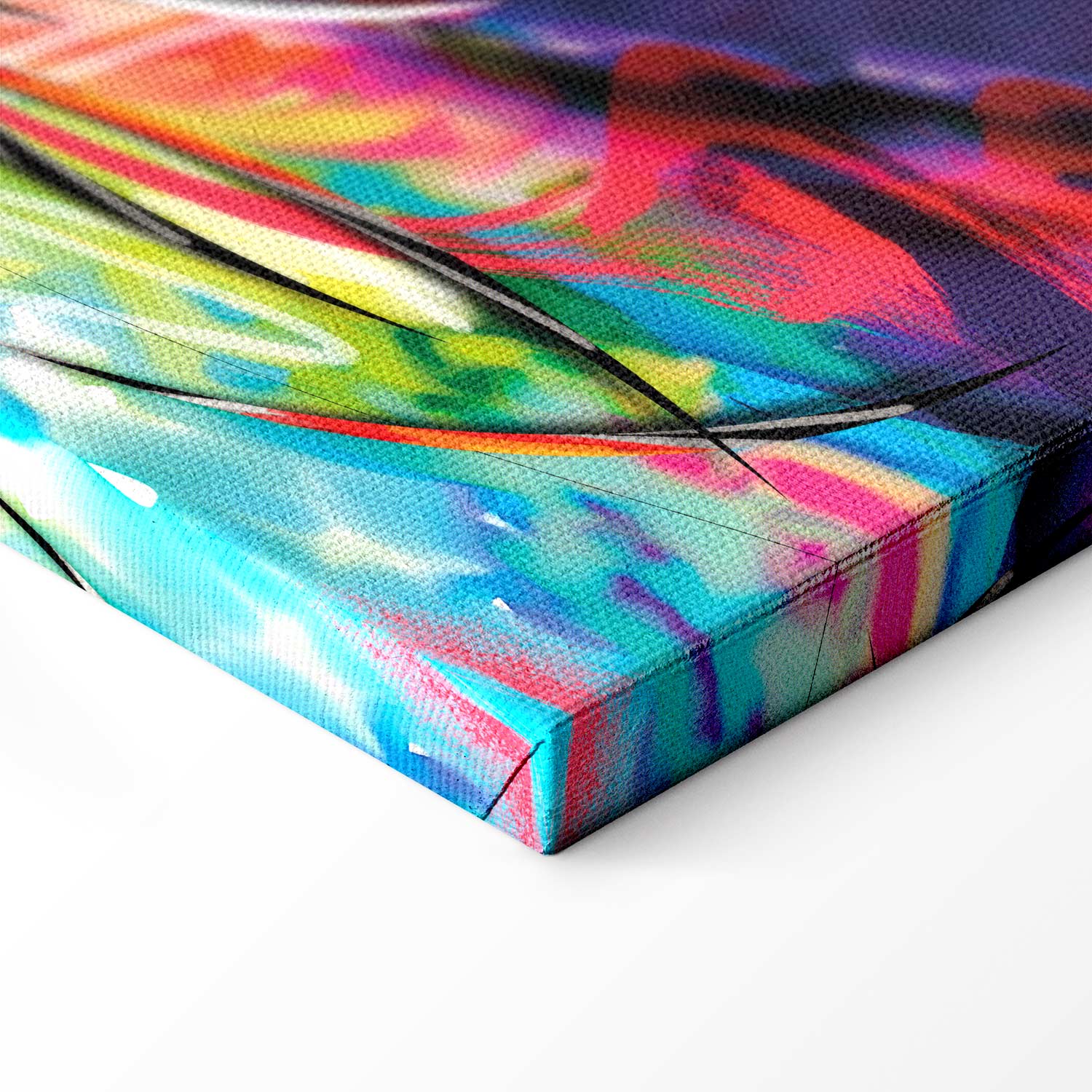 Rainbow Abstract Multicolor Canvas Print