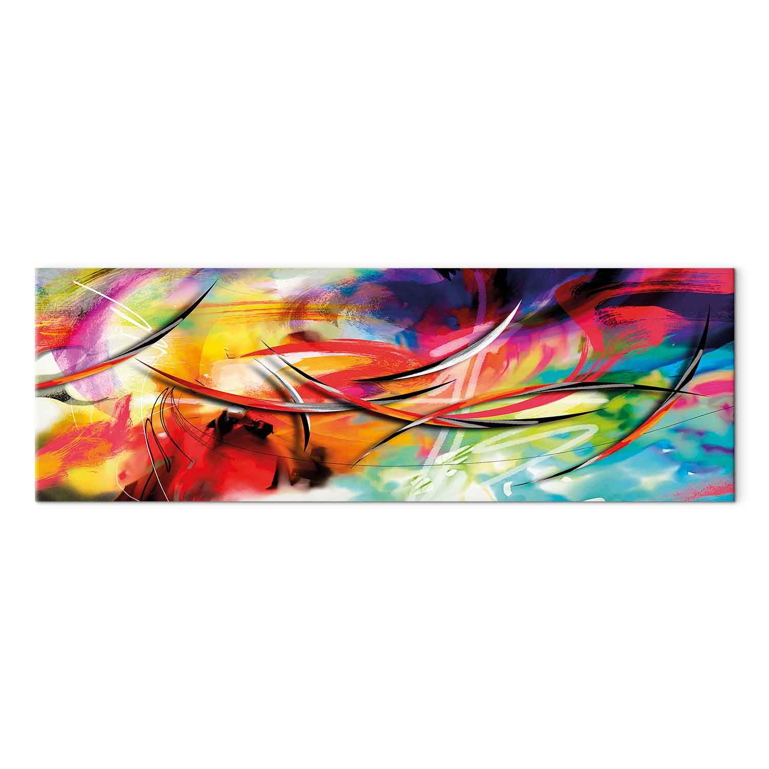 Rainbow Abstract Multicolor Canvas Print