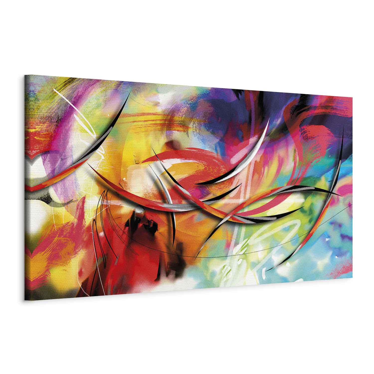 Rainbow Abstract Multicolor Canvas Print