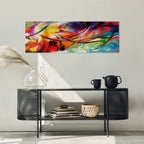 Rainbow Abstract Multicolor Canvas Print