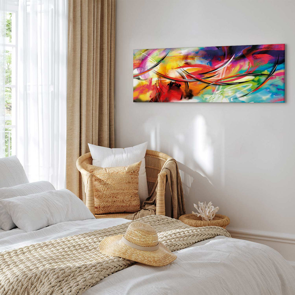 Rainbow Abstract Multicolor Canvas Print