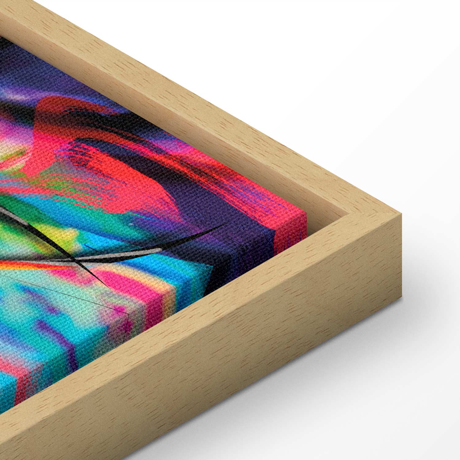 Rainbow Abstract Multicolor Canvas Print
