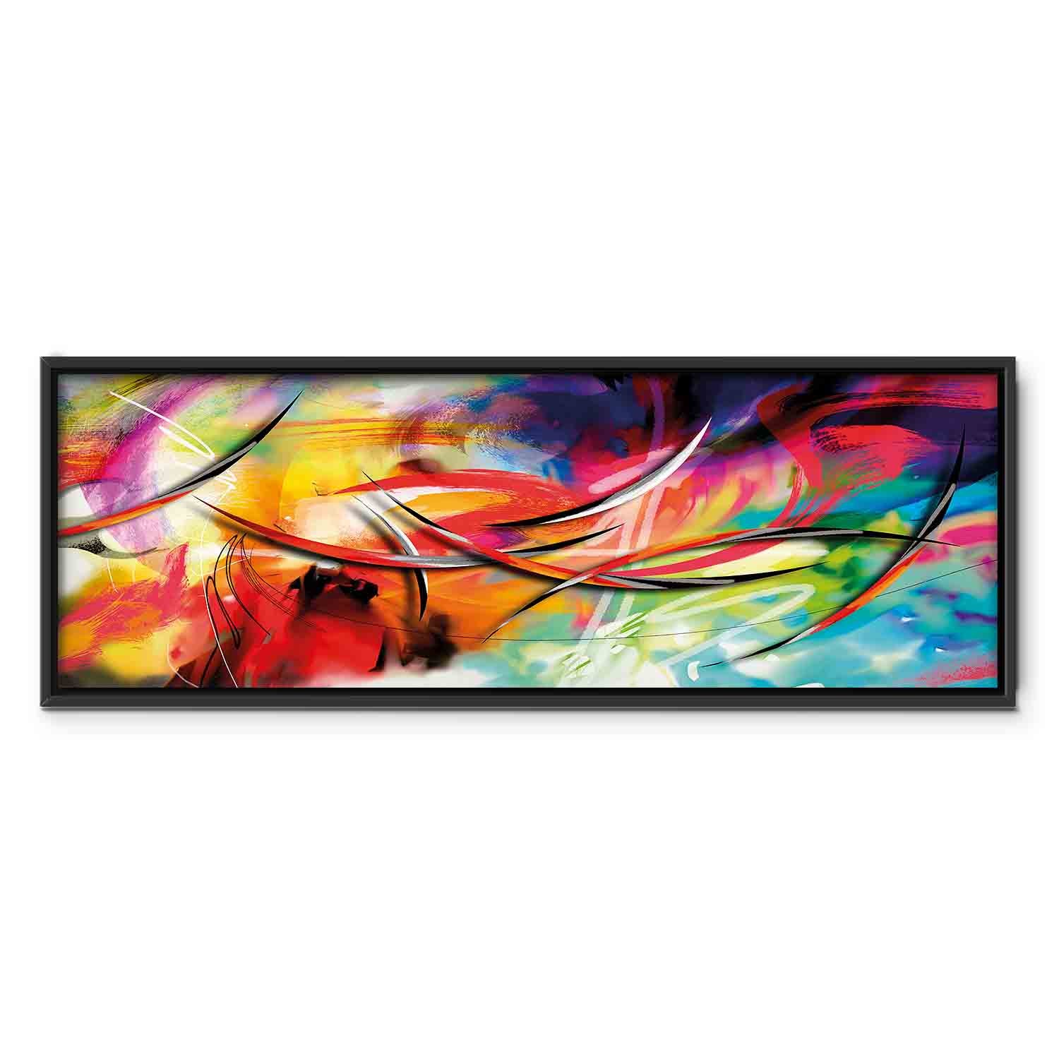 Rainbow Abstract Multicolor Canvas Print