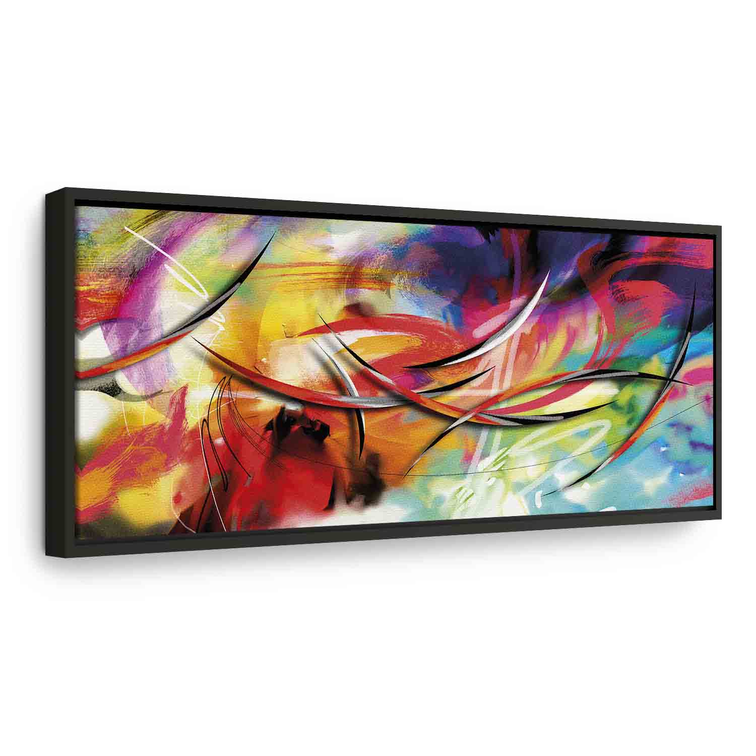 Rainbow Abstract Multicolor Canvas Print