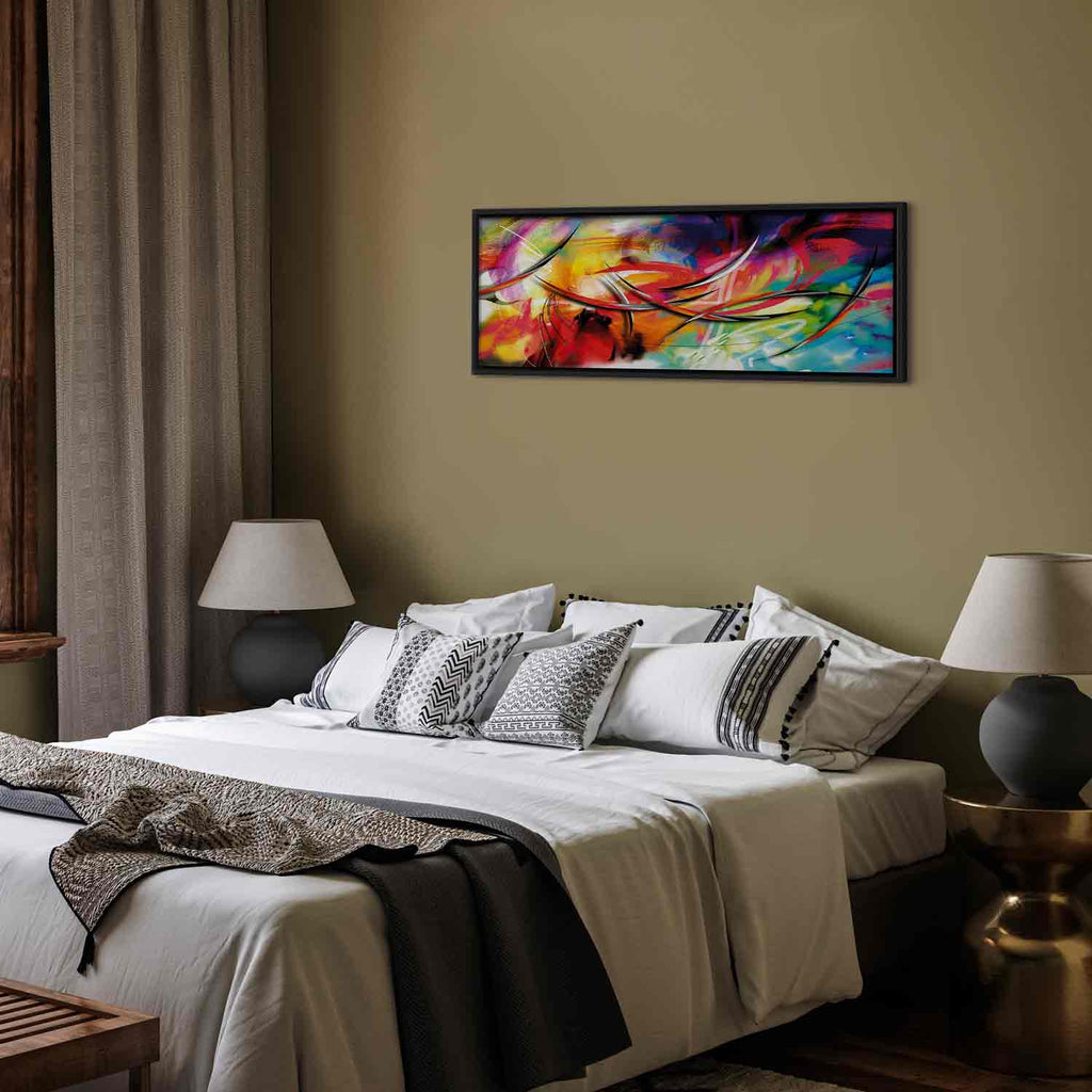 Rainbow Abstract Multicolor Canvas Print