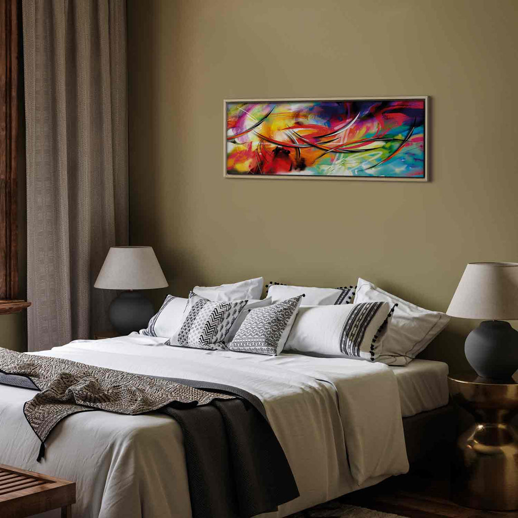 Rainbow Abstract Multicolor Canvas Print