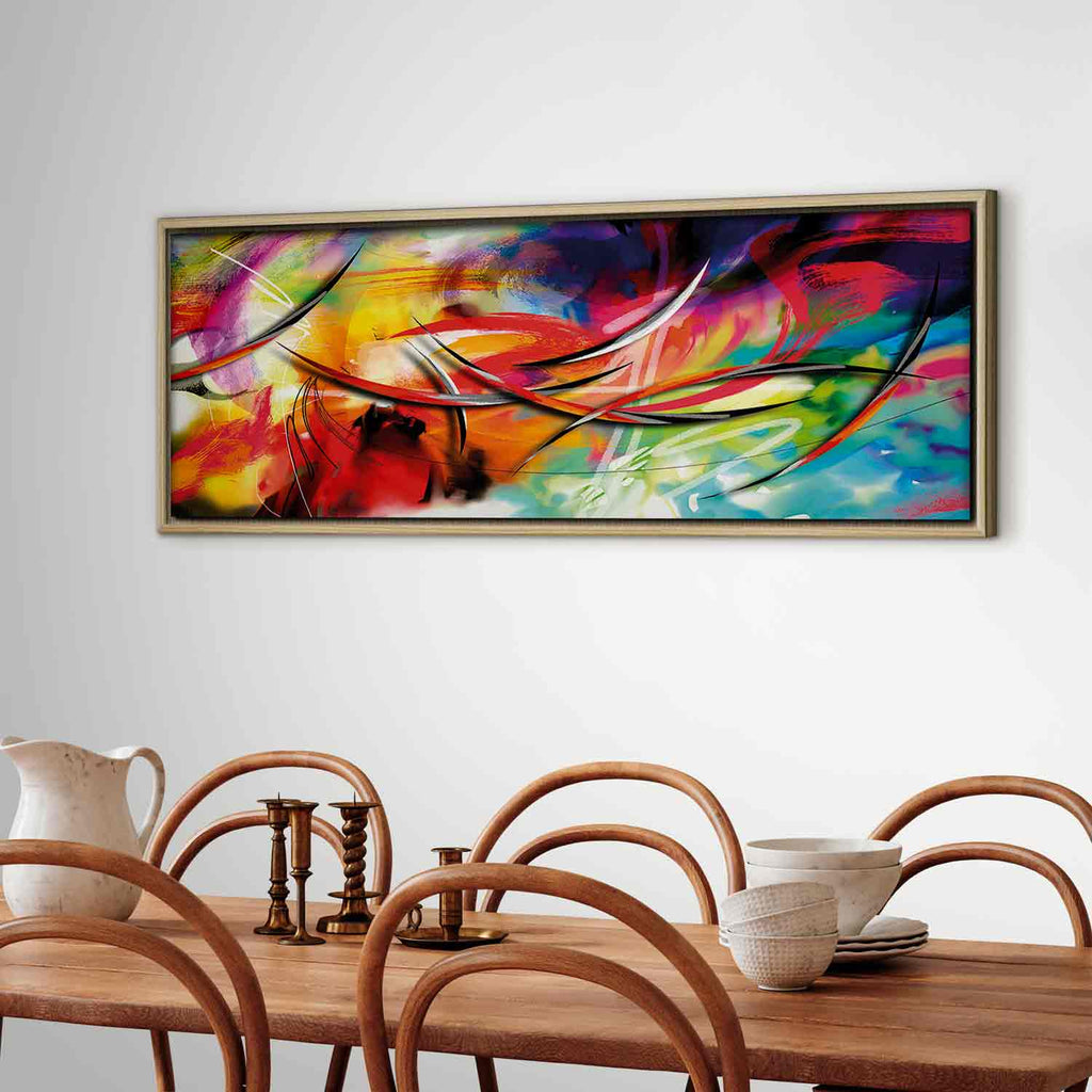 Rainbow Abstract Multicolor Canvas Print